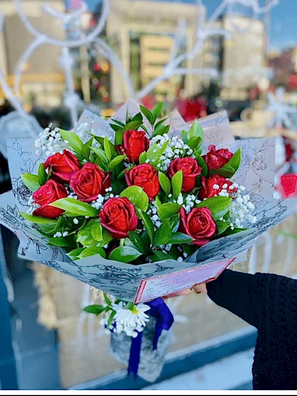 Gaziantep Çiçek Gönder - 10 Adet Kırmızı Güller 