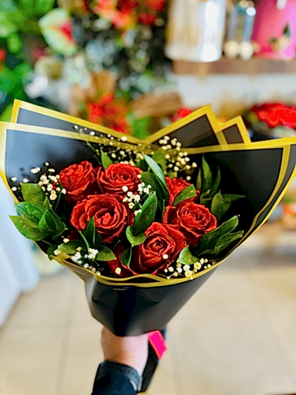  Gaziantep Çiçek Gönder - 7 Li Kırmızı Gül Buketi