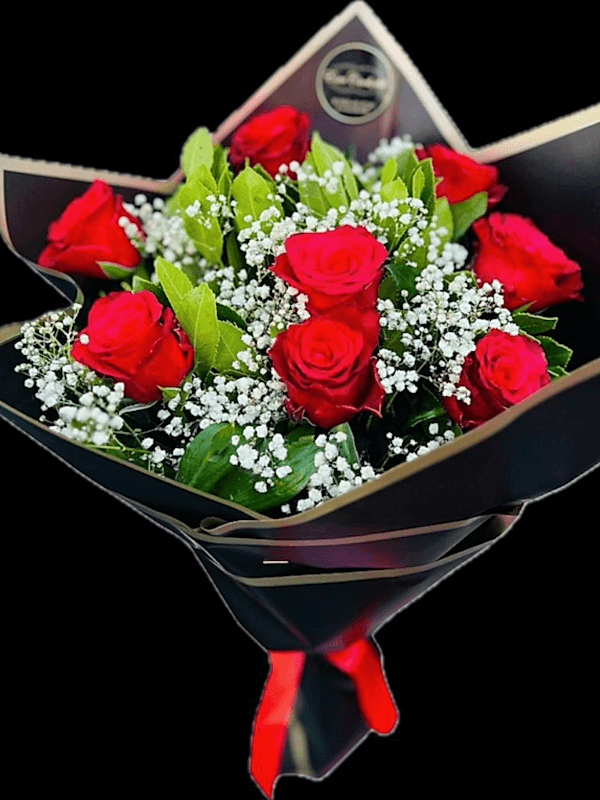  Gaziantep Çiçekler - 8 Li  Kırmızı Gül Buketi