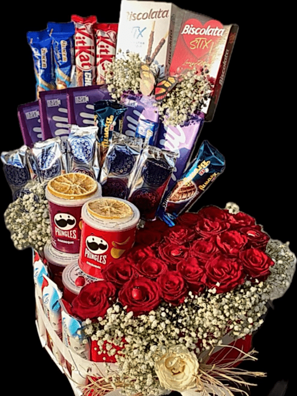  Gaziantep Çiçekçi - Vip Çikolata Gül Kutusu En Güzel Model