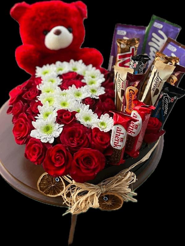  Gaziantep Çiçekler - Baş Harf Vip Kutu