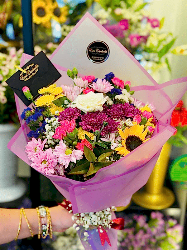 Gaziantep Çiçek Siparişi - Mor Mevsim Buketi Taptaze