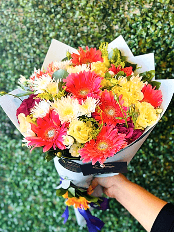  Gaziantep Çiçekçi - Simli Gelbera ve Papatya Buketi