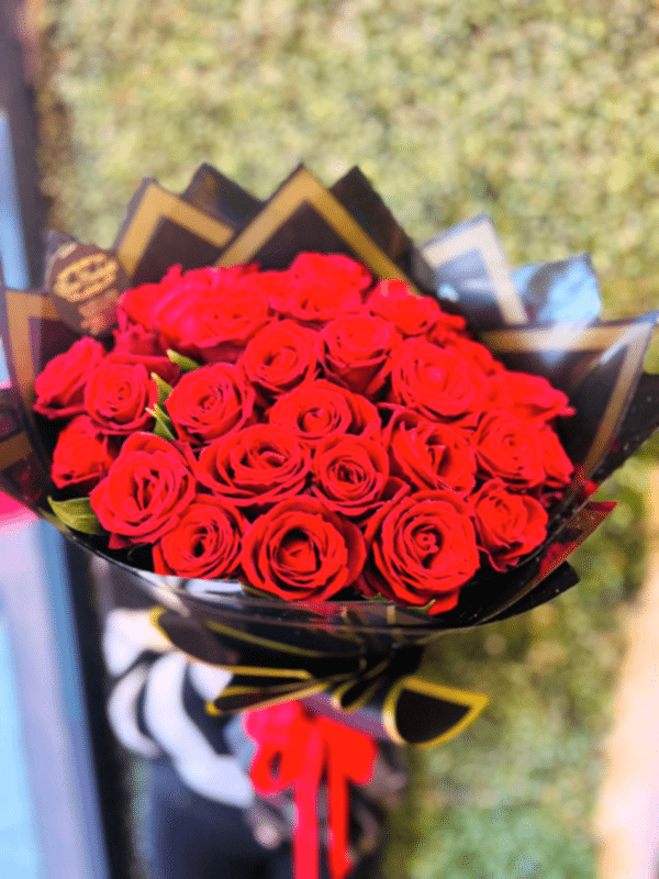 Gaziantep Çiçek Siparişi - 25 li Canlı Kırmızı Gül Buketi