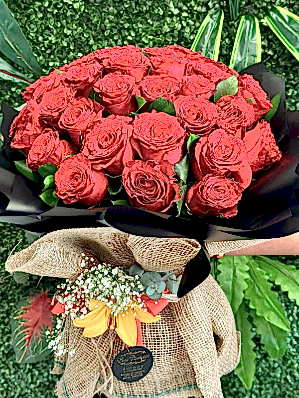  Gaziantep Çiçekçiler - 30 Lu Kırmızı Gül Buketi 