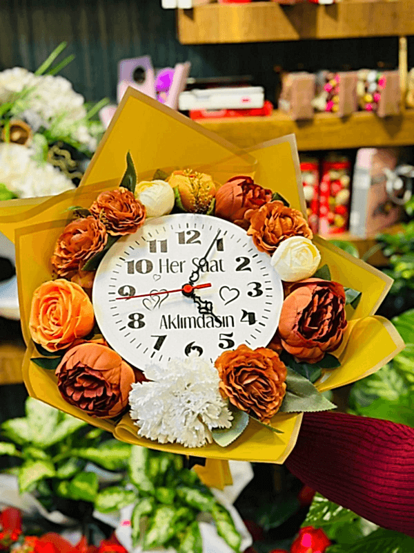 Gaziantep Çiçek Siparişi - Kahve Tonlarla Tasarım Buketi