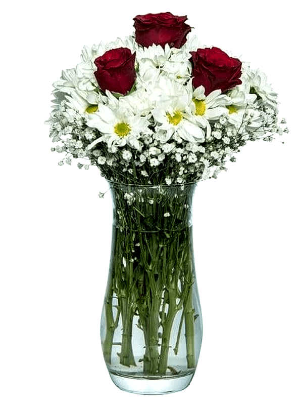 Gaziantep Çiçek Siparişi - Vazoda Gül Papatya 