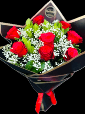  Gaziantep Çiçekler - 8 Li  Kırmızı Gül Buketi