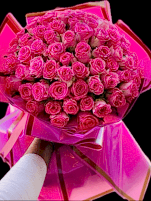  Gaziantep Çiçek Gönder - 52 Adet Pembe İthal Gül Buketi