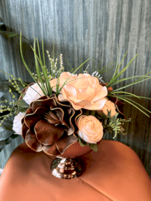 Gaziantep Çiçek Siparişi - Metal  Saksıda Yapay Eva Çiçeği