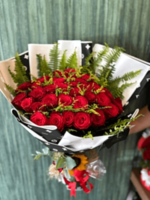  Gaziantep Çiçekler - 41 li Kırmızı Gül Buketi