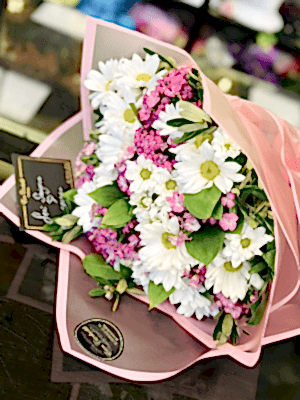  Gaziantep Çiçekler - Beyaz & Pembe Uyumu tasarım