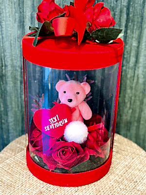  Gaziantep Çiçekler - Şeffaf Kutuda Tasarım