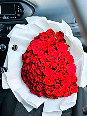  Gaziantep Çiçek Gönder - 101 Adet Canlı Gül Buketi