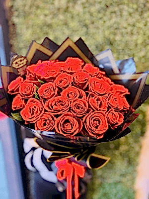 Gaziantep Çiçek Siparişi - 25 li Canlı Kırmızı Gül Buketi