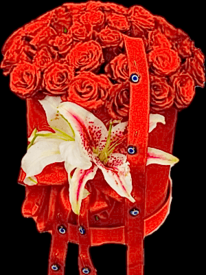 Gaziantep Çiçek Siparişi - 41 Li Kutuda Canlı Gül Arajmanı 