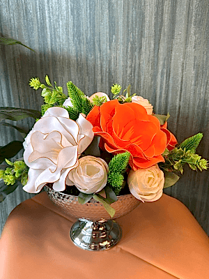  Gaziantep Çiçek Gönder - Gri Metal Saksıda Yapay Arajman