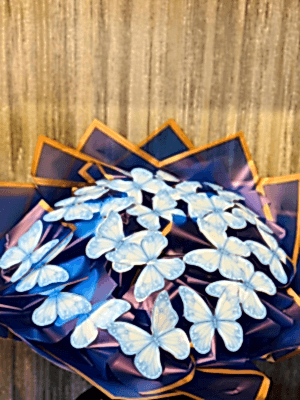  Gaziantep Çiçekçiler - Mavi Işıklı Kelebek Buketi